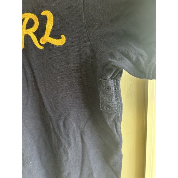 Polo Ralph Lauren Navy Blue 67 Embroidered Yellow Logo Rugby Polo Shirt Size XXL - Picture 6 of 8